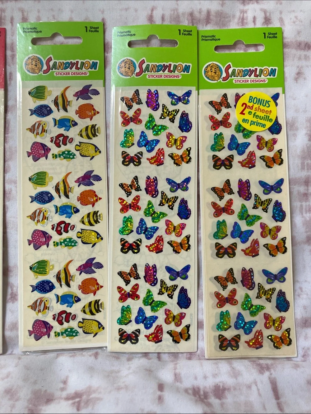 Vintage lot of 5 Sandylion & Hambly Studios /Scrapbook Stickers.